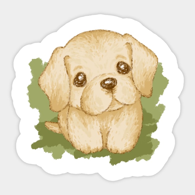 Cute Labrador Retriever Puppy Sticker by sanogawa